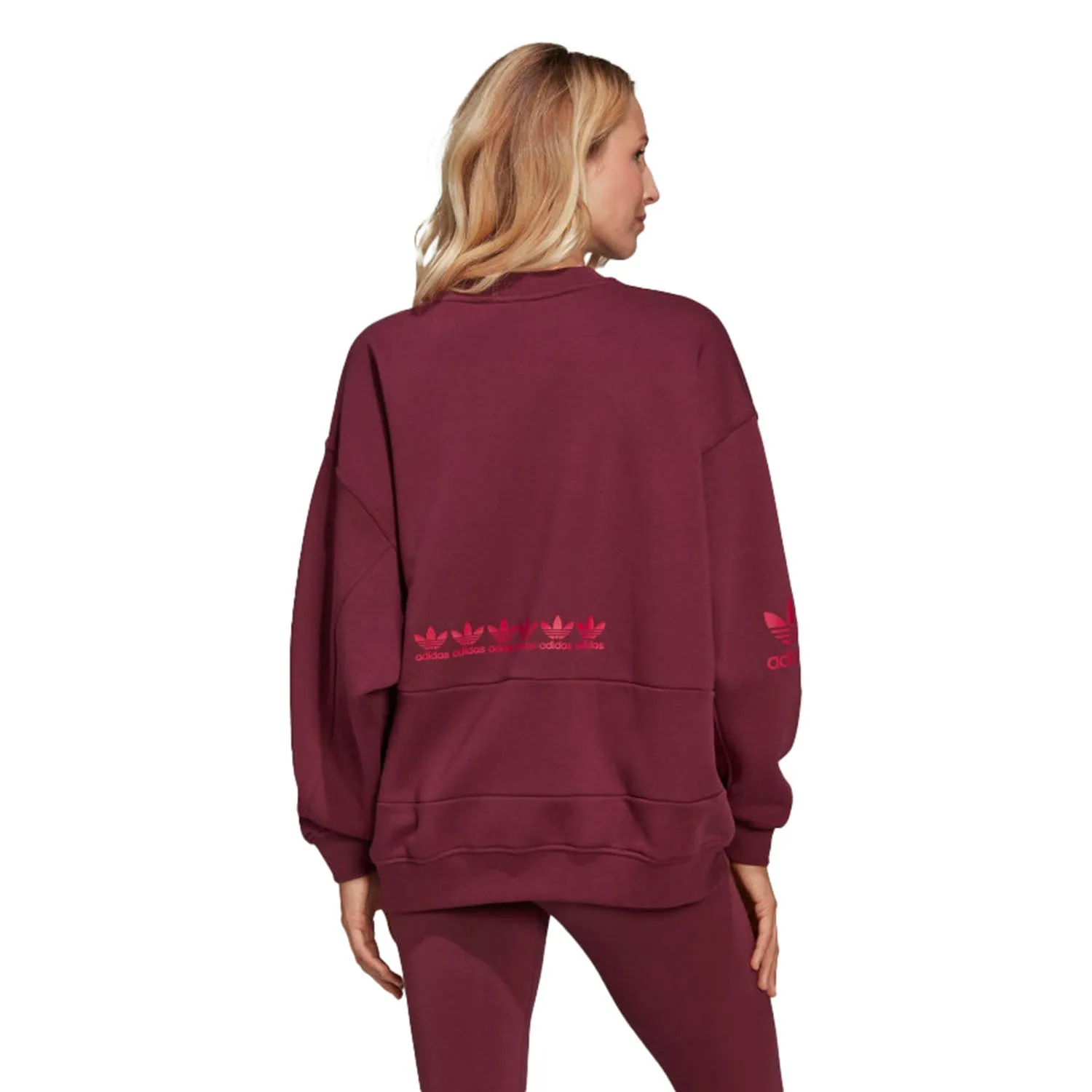 Aididas Logo Play Women's Sweatshirt Victory Crimson