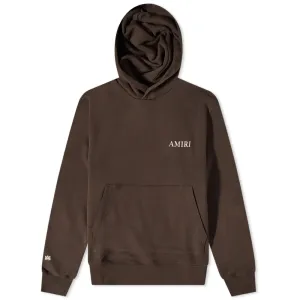 Amiri Brown Logo Hoodie