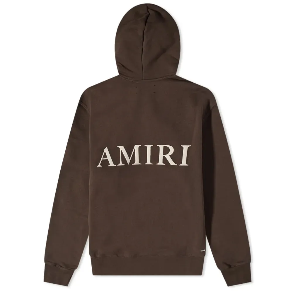 Amiri Brown Logo Hoodie