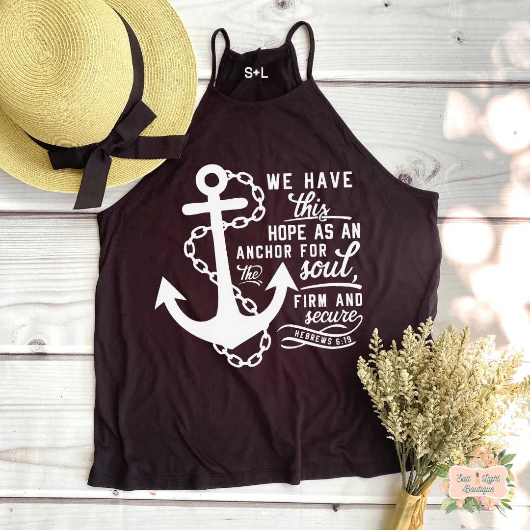 ANCHORED | CLOTHED IN GRACE COLLECTION | WOMEN'S HIGH NECK TANK