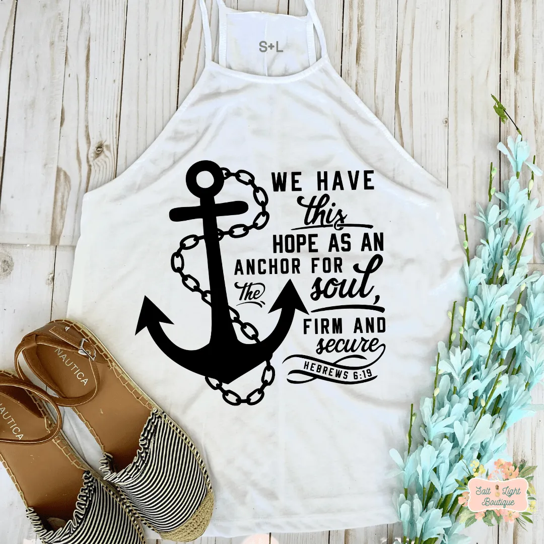 ANCHORED | CLOTHED IN GRACE COLLECTION | WOMEN'S HIGH NECK TANK