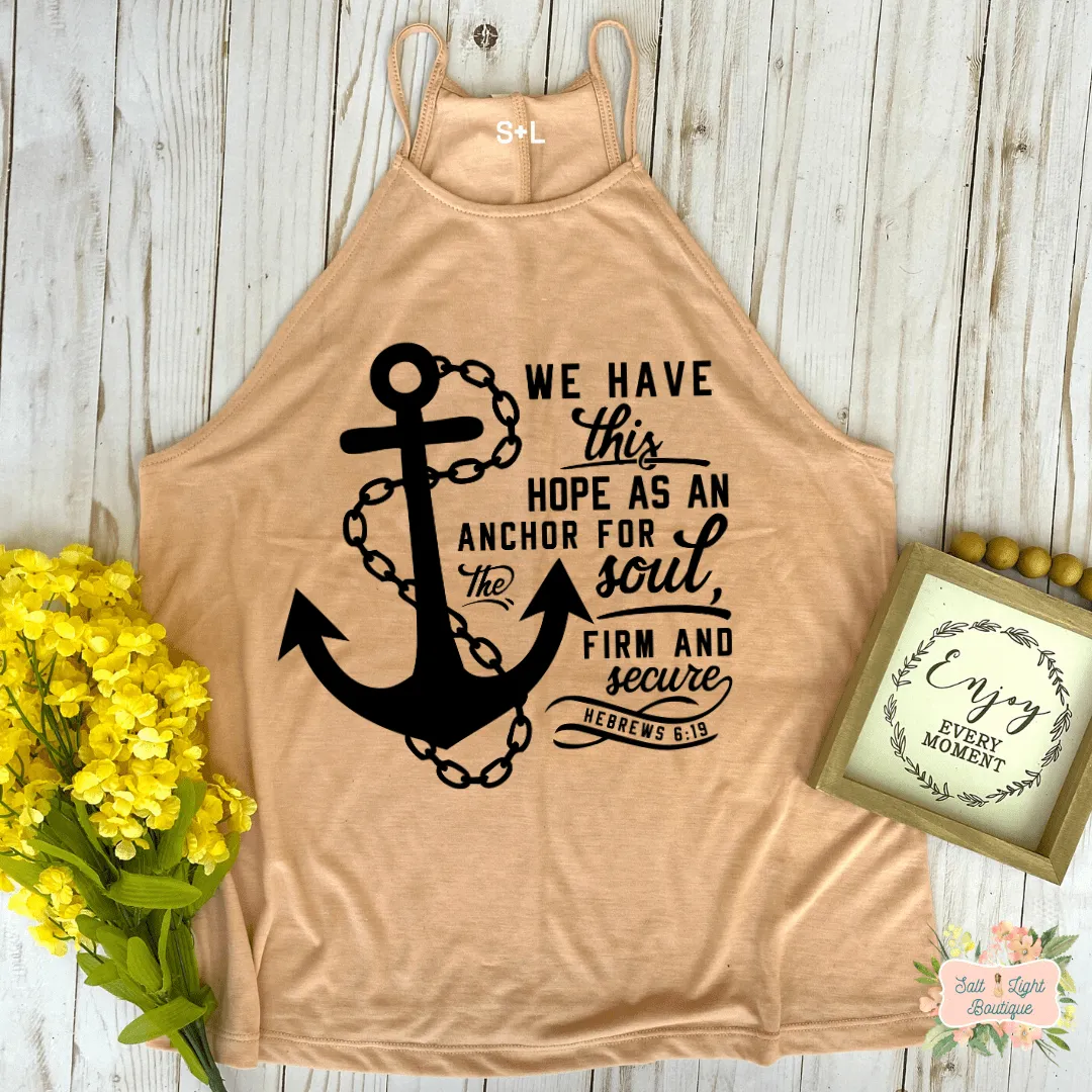 ANCHORED | CLOTHED IN GRACE COLLECTION | WOMEN'S HIGH NECK TANK