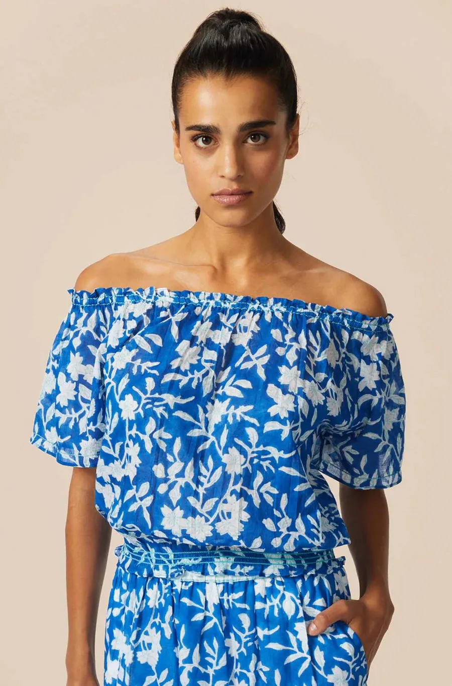 Aspiga Llana Print Cotton Top