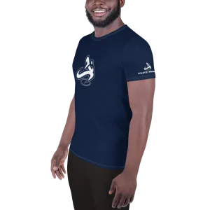 Athletic Apparatus Navy White logo White stitch Men's Athletic T-shirt