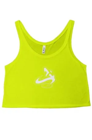 Athletic Apparatus Neon Yellow White Logo flowy bo