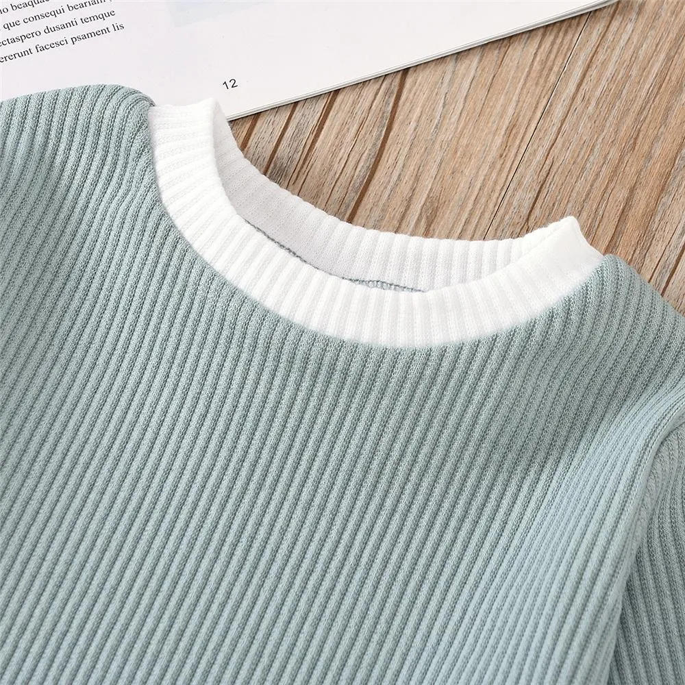 Baby Unisex Casual Long Sleeve Top & Trousers Cheap Boutique Baby Clothes