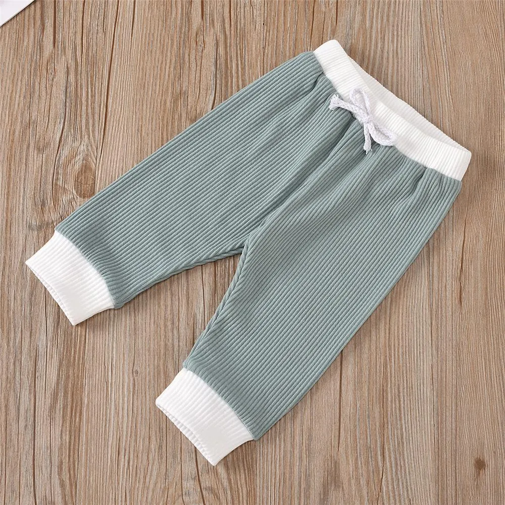 Baby Unisex Casual Long Sleeve Top & Trousers Cheap Boutique Baby Clothes