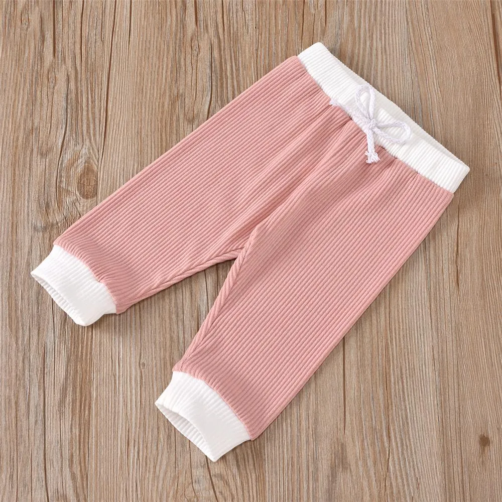 Baby Unisex Casual Long Sleeve Top & Trousers Cheap Boutique Baby Clothes
