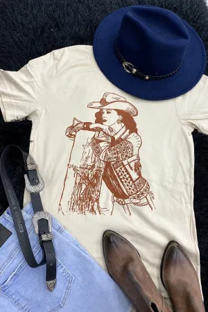 BC COWGIRL SKETCH- CREAM
