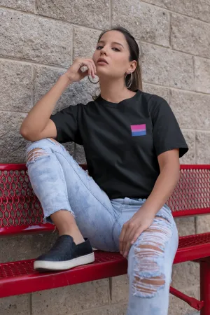 Bisexual Pride Flag : Unisex 100% Comfy Cotton T-Shirt by Bella Canvas