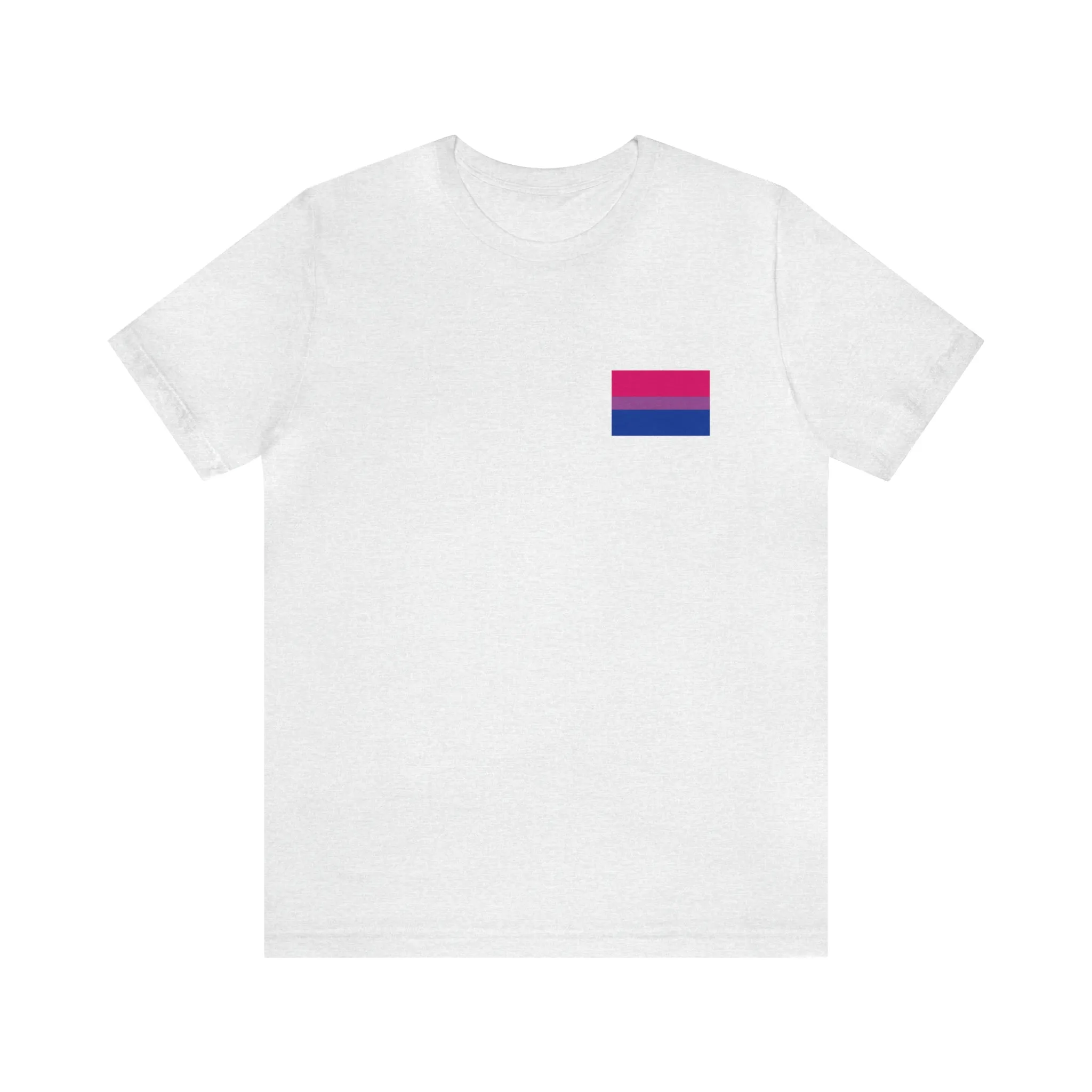 Bisexual Pride Flag : Unisex 100% Comfy Cotton T-Shirt by Bella Canvas