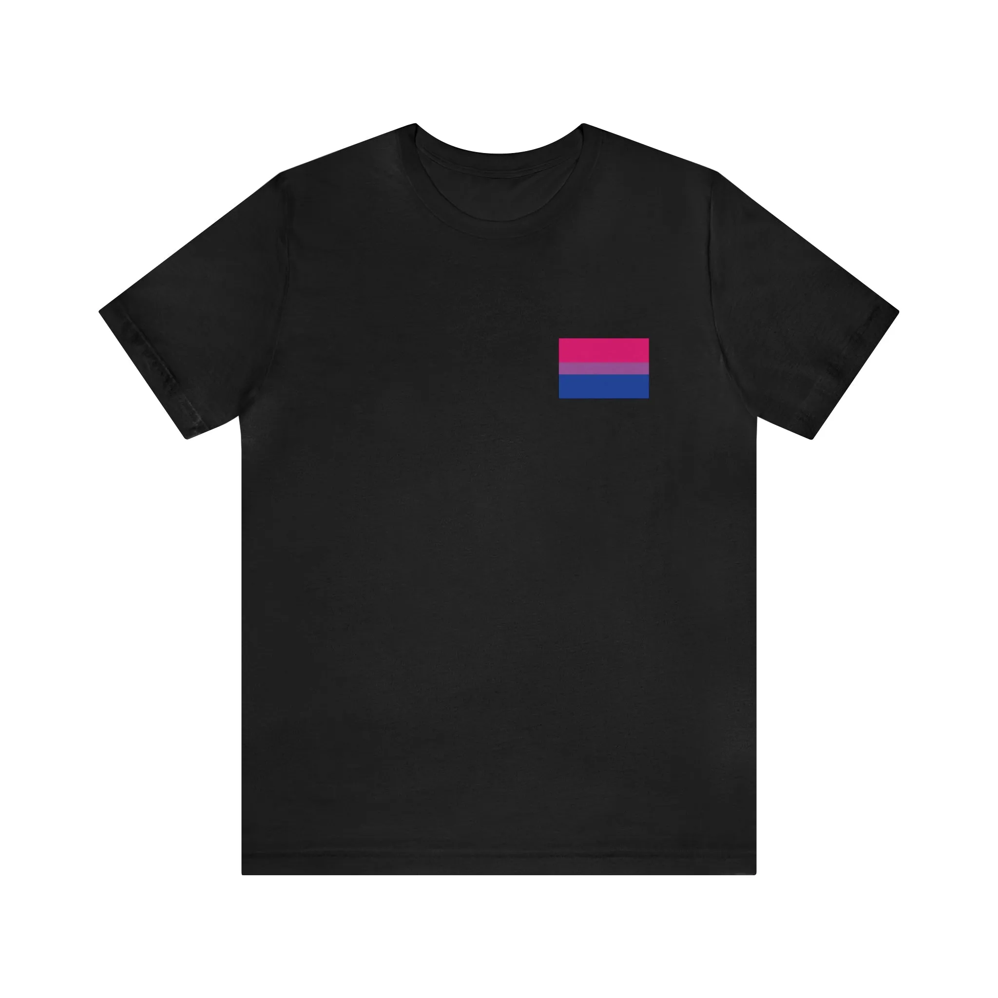 Bisexual Pride Flag : Unisex 100% Comfy Cotton T-Shirt by Bella Canvas