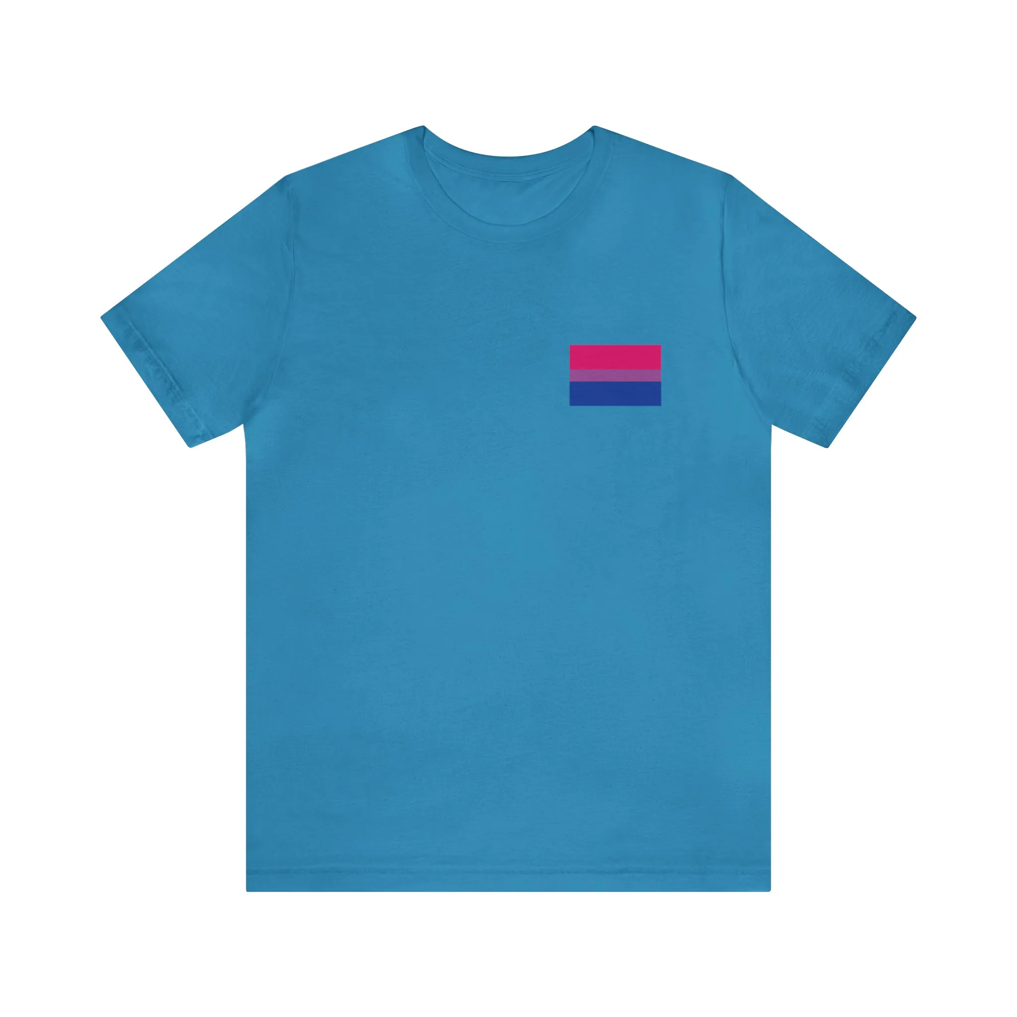 Bisexual Pride Flag : Unisex 100% Comfy Cotton T-Shirt by Bella Canvas