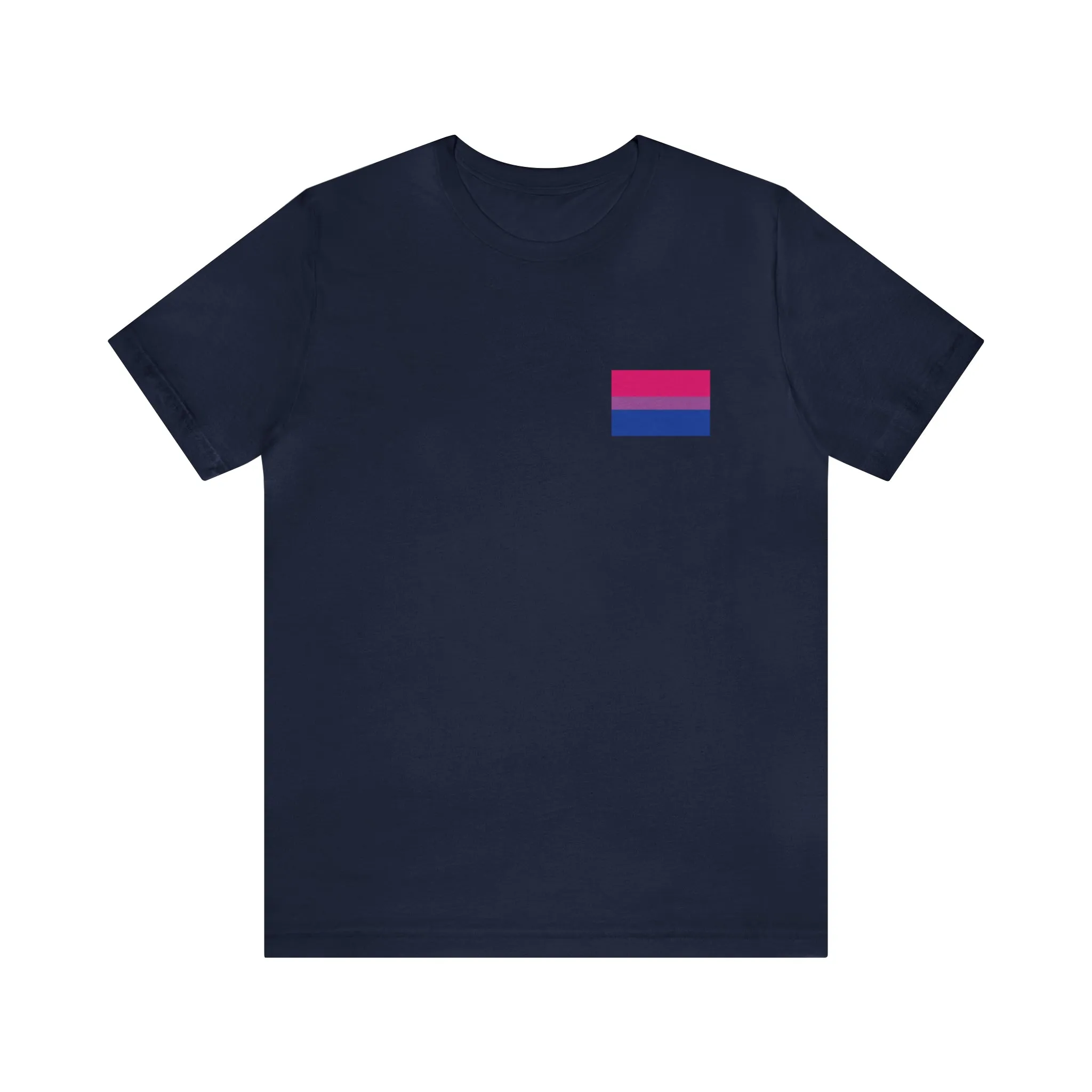 Bisexual Pride Flag : Unisex 100% Comfy Cotton T-Shirt by Bella Canvas
