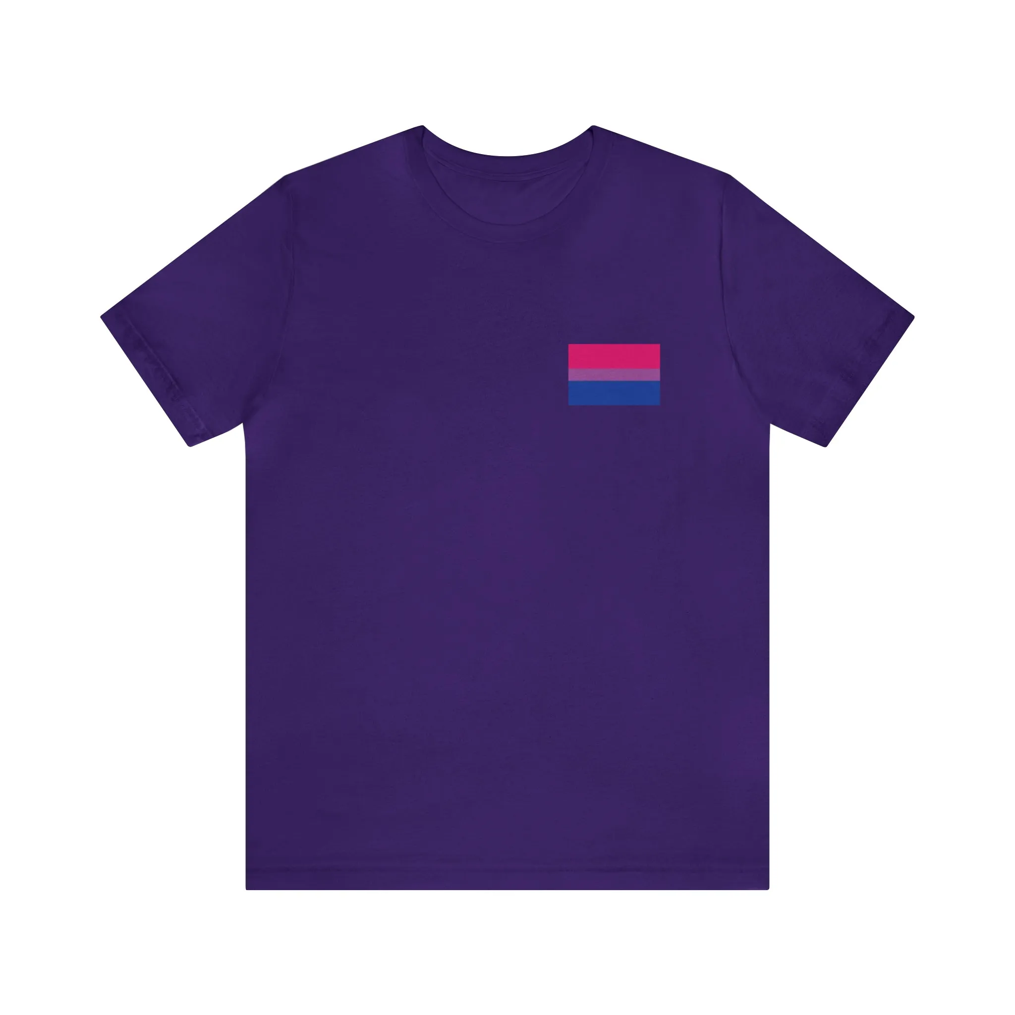 Bisexual Pride Flag : Unisex 100% Comfy Cotton T-Shirt by Bella Canvas