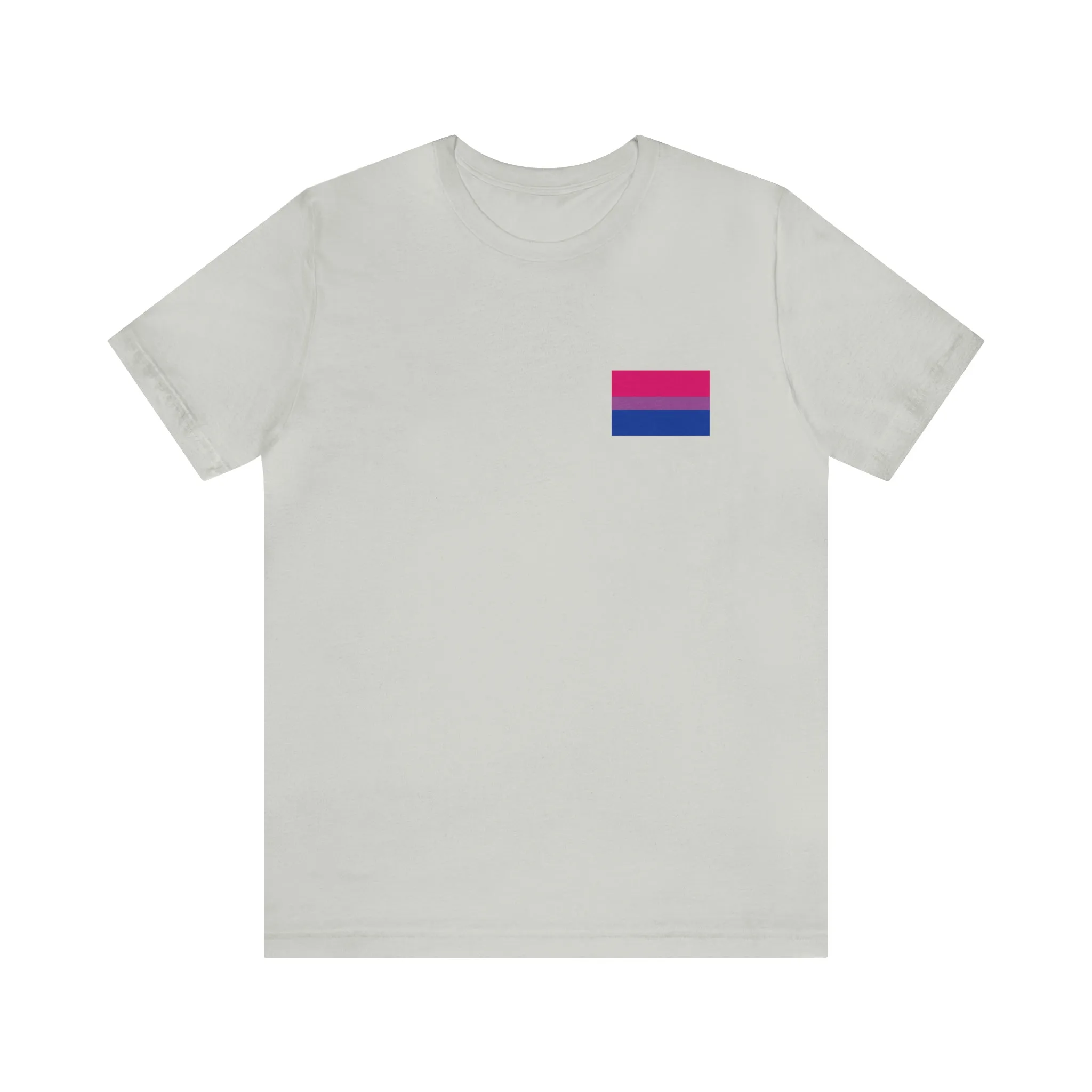 Bisexual Pride Flag : Unisex 100% Comfy Cotton T-Shirt by Bella Canvas