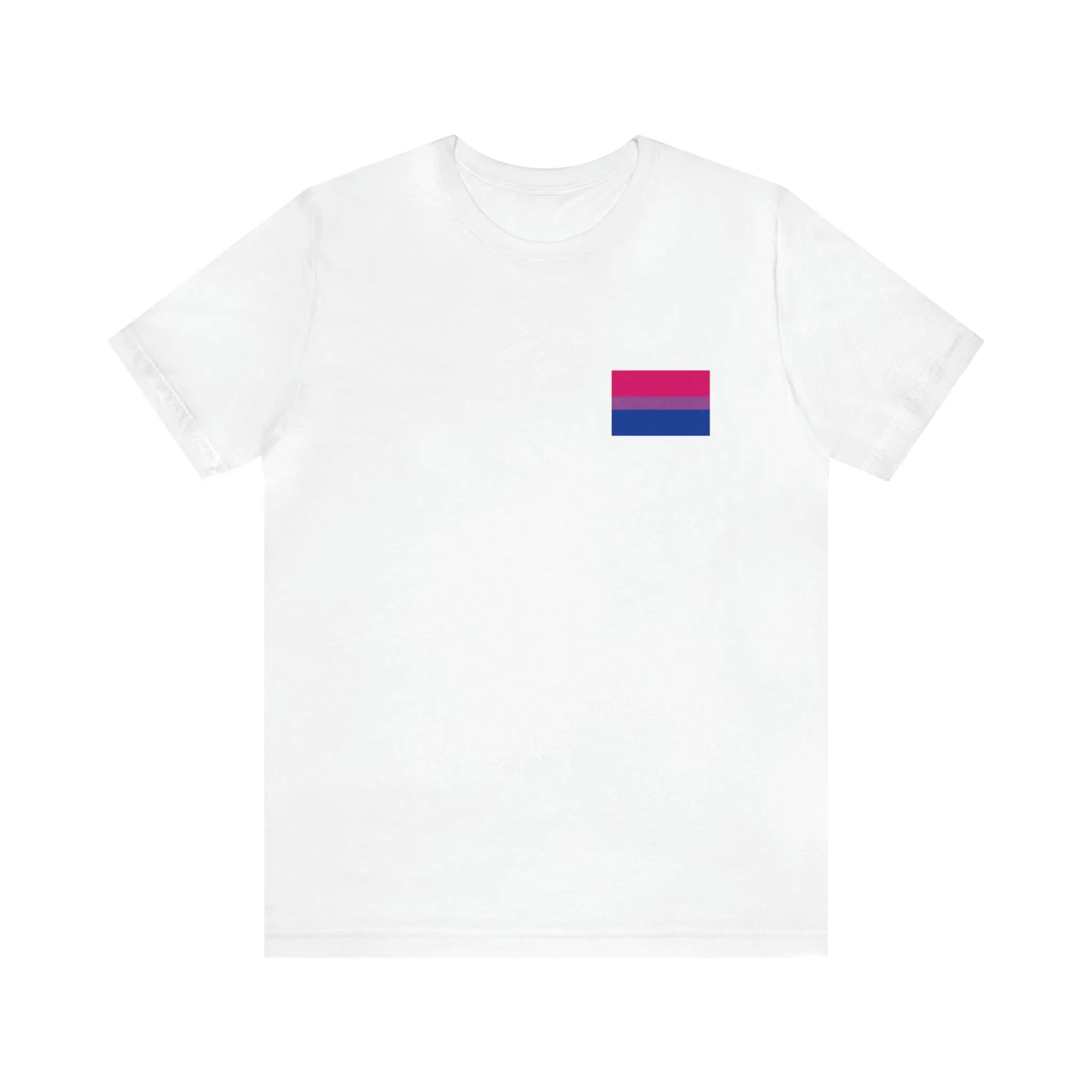 Bisexual Pride Flag : Unisex 100% Comfy Cotton T-Shirt by Bella Canvas