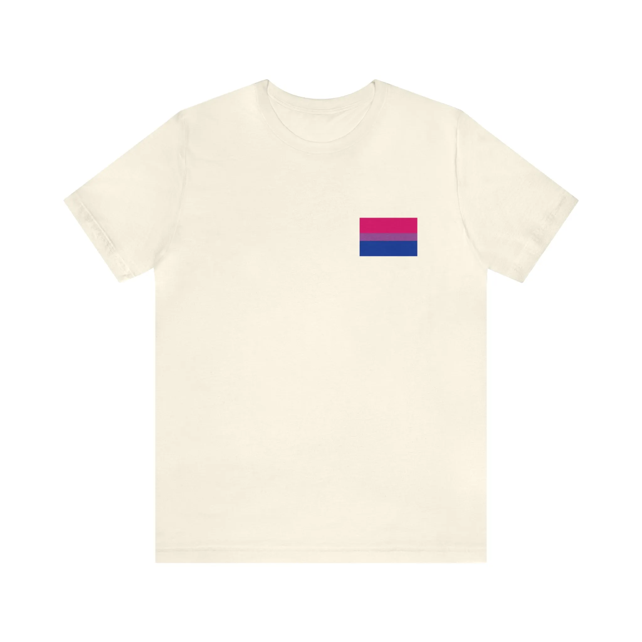 Bisexual Pride Flag : Unisex 100% Comfy Cotton T-Shirt by Bella Canvas