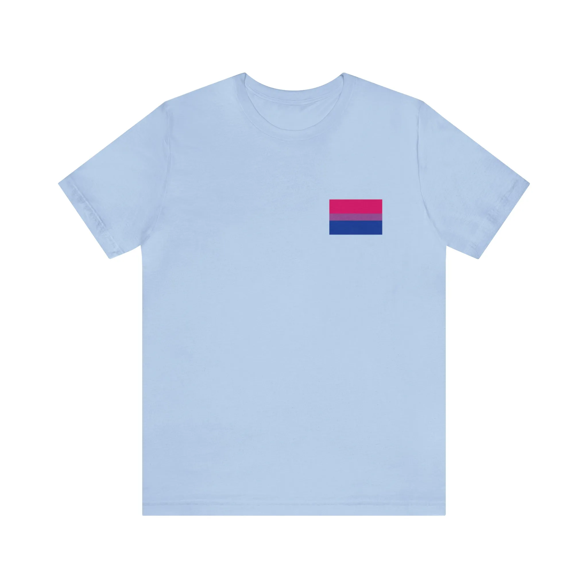 Bisexual Pride Flag : Unisex 100% Comfy Cotton T-Shirt by Bella Canvas