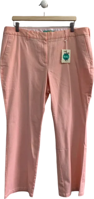Boden Pink Straight Leg Trousers Size 18R
