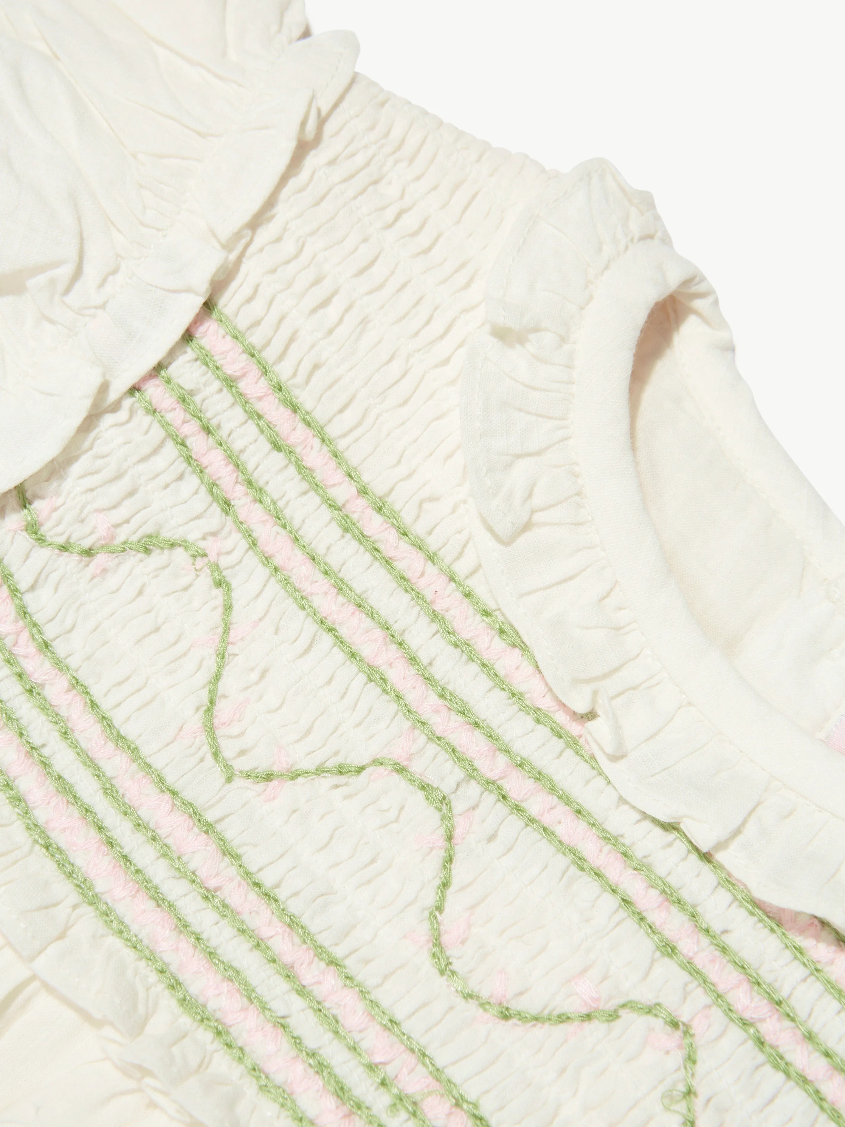 Bonpoint Girls Bijou Dress in White
