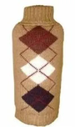 Brown Argyle Sweater