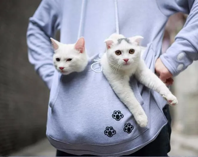 Catagaroo Hoodies with Kangaroo Pouch For Your Cat