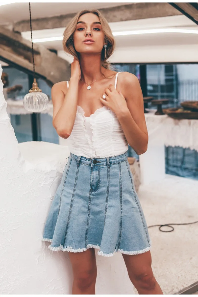 Chic Denim Skirt