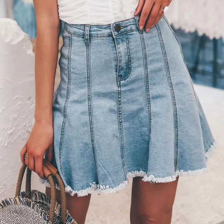 Chic Denim Skirt