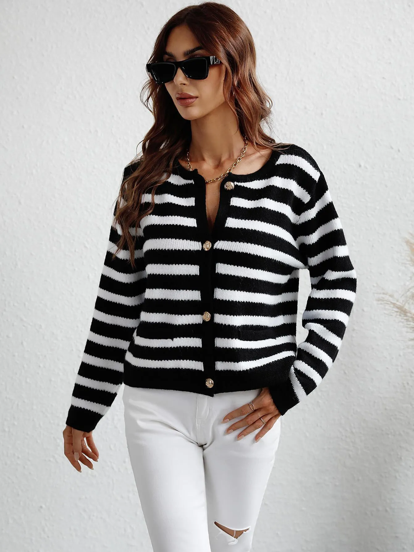 Chill Button Front Cardigan
