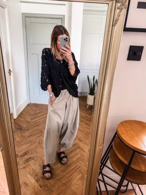 Classic Cotton Balloon Trousers