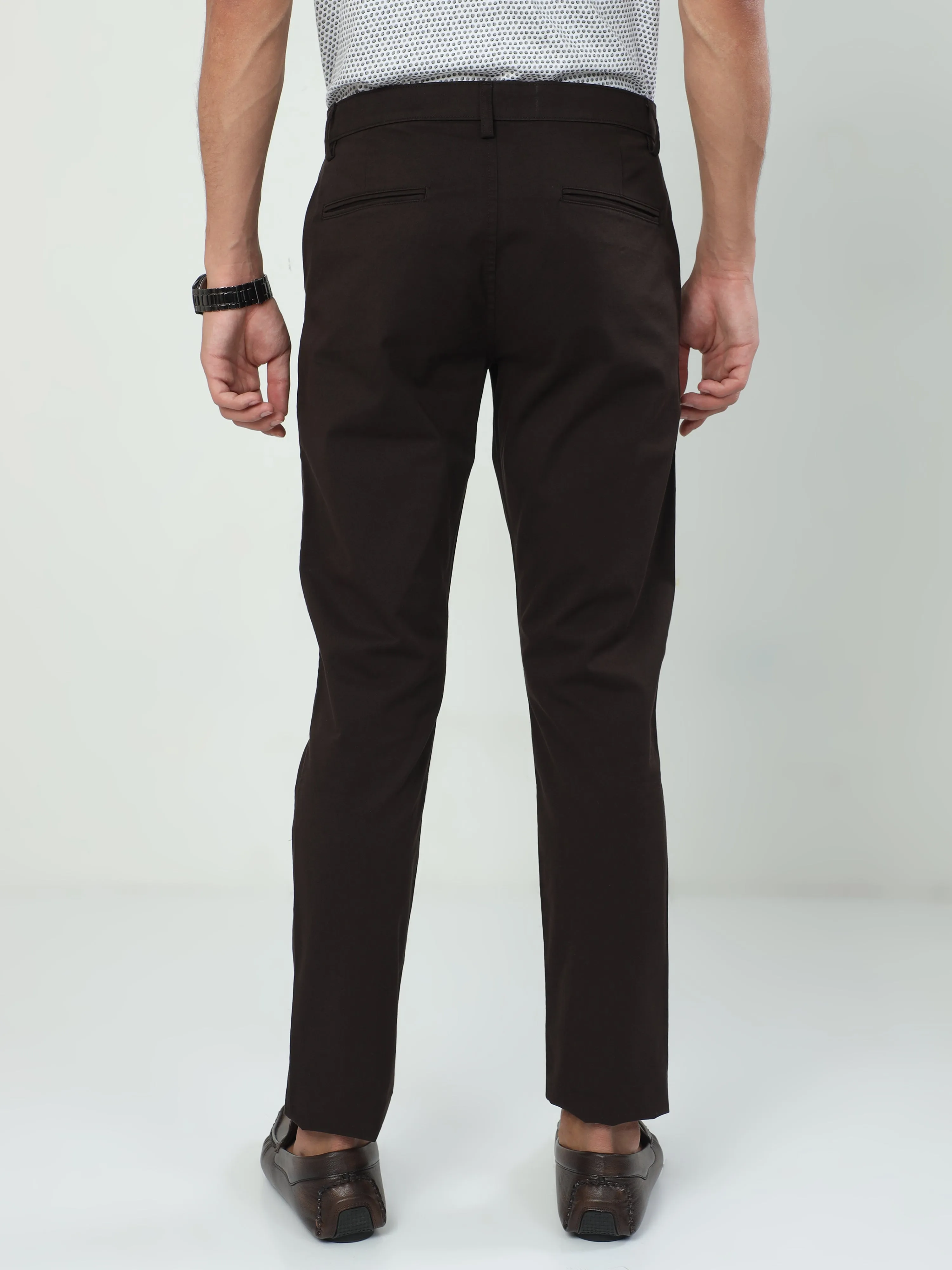 Classic Polo Men's   Moderate Fit Cotton Trousers | TO2-52 B-COF-MF-LY