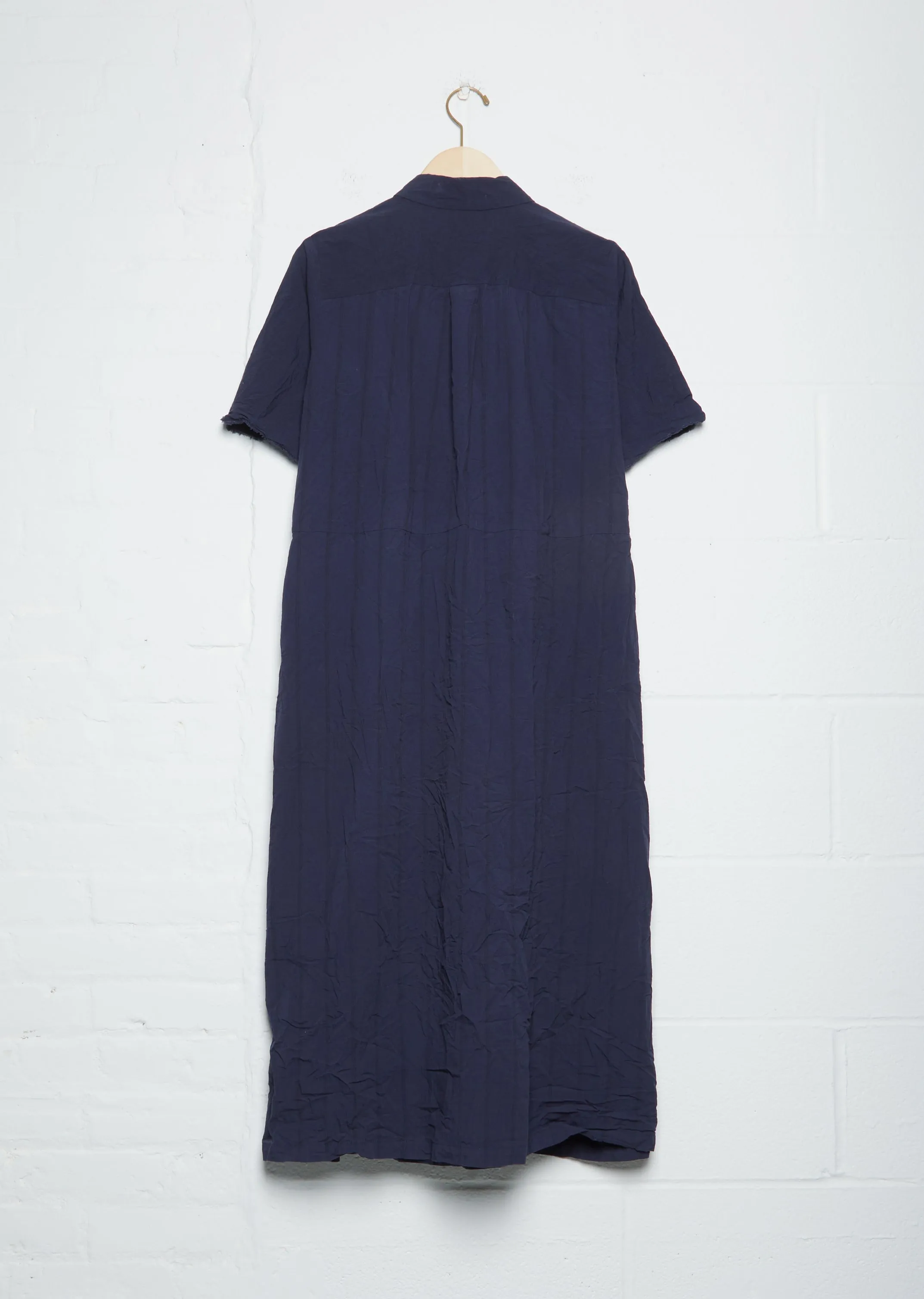 Collar Shirtdress — Navy