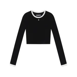 College Classic Woolen Sweater Black