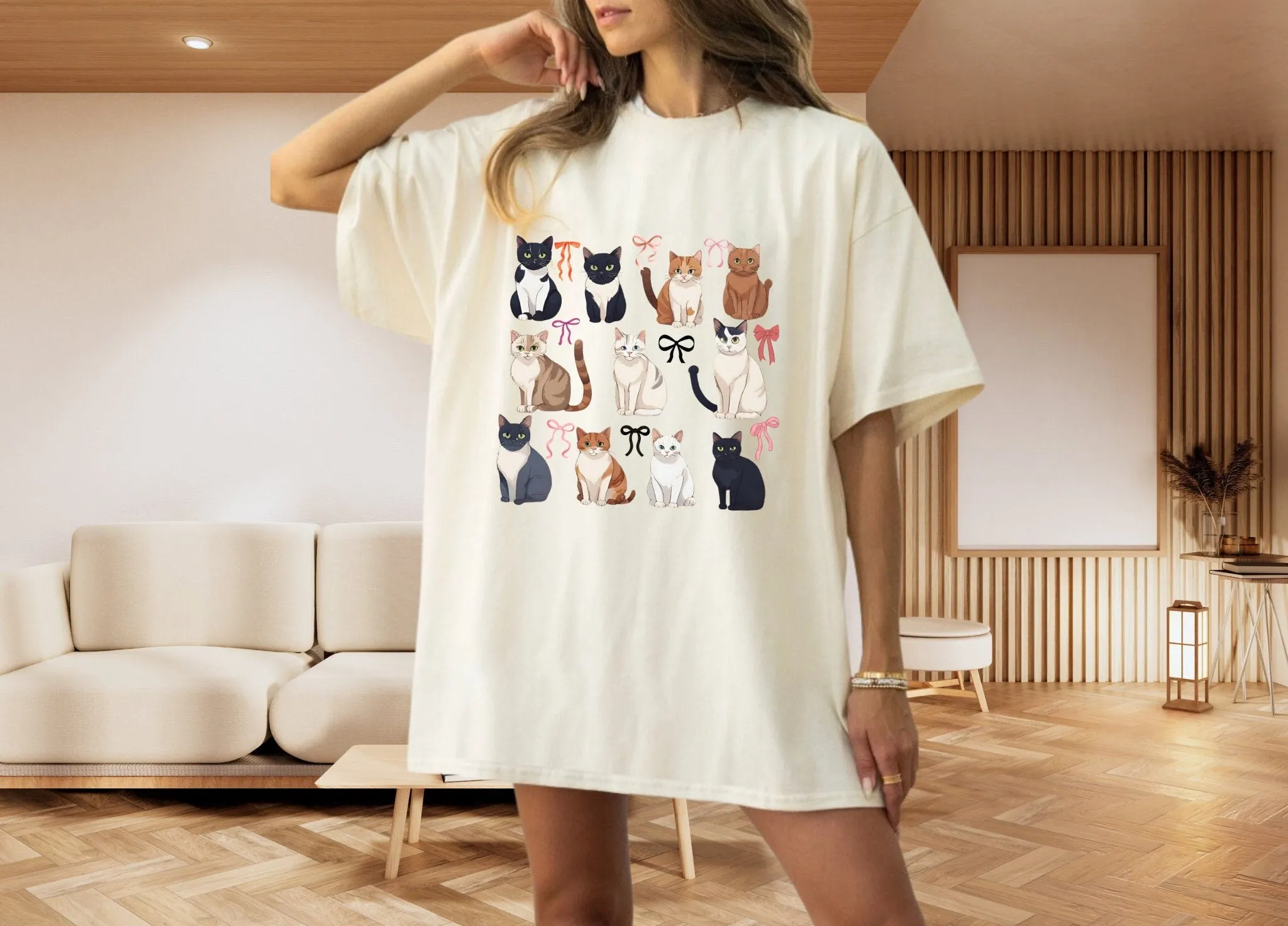 Coquette Cat Shirt Preppy Aesthetics Pink Bow Shirt for Cat Lovers Pet Owner Cute y2k Vintage Unisex Tshirt Gift for Women Men, Friend Gifts