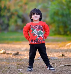 Dino Roaring for Candy Graphic Sweatshirt for kids