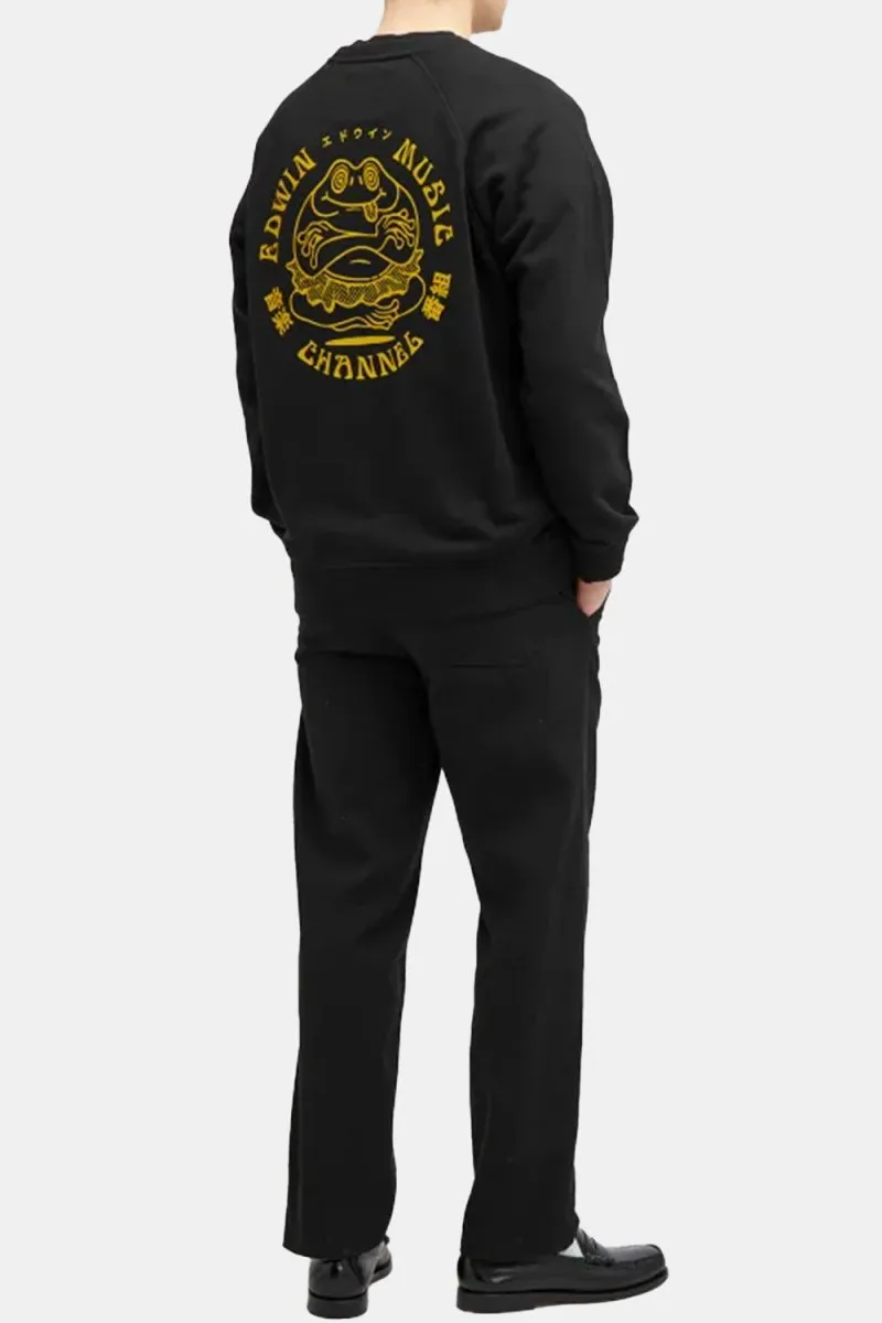 Edwin Music Channel Heavy Felpa Sweat (Black)