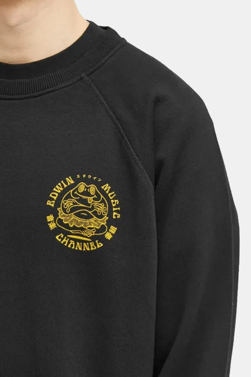 Edwin Music Channel Heavy Felpa Sweat (Black)