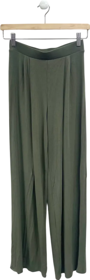 Fashion Nova Olive Wide Leg Trousers UK S