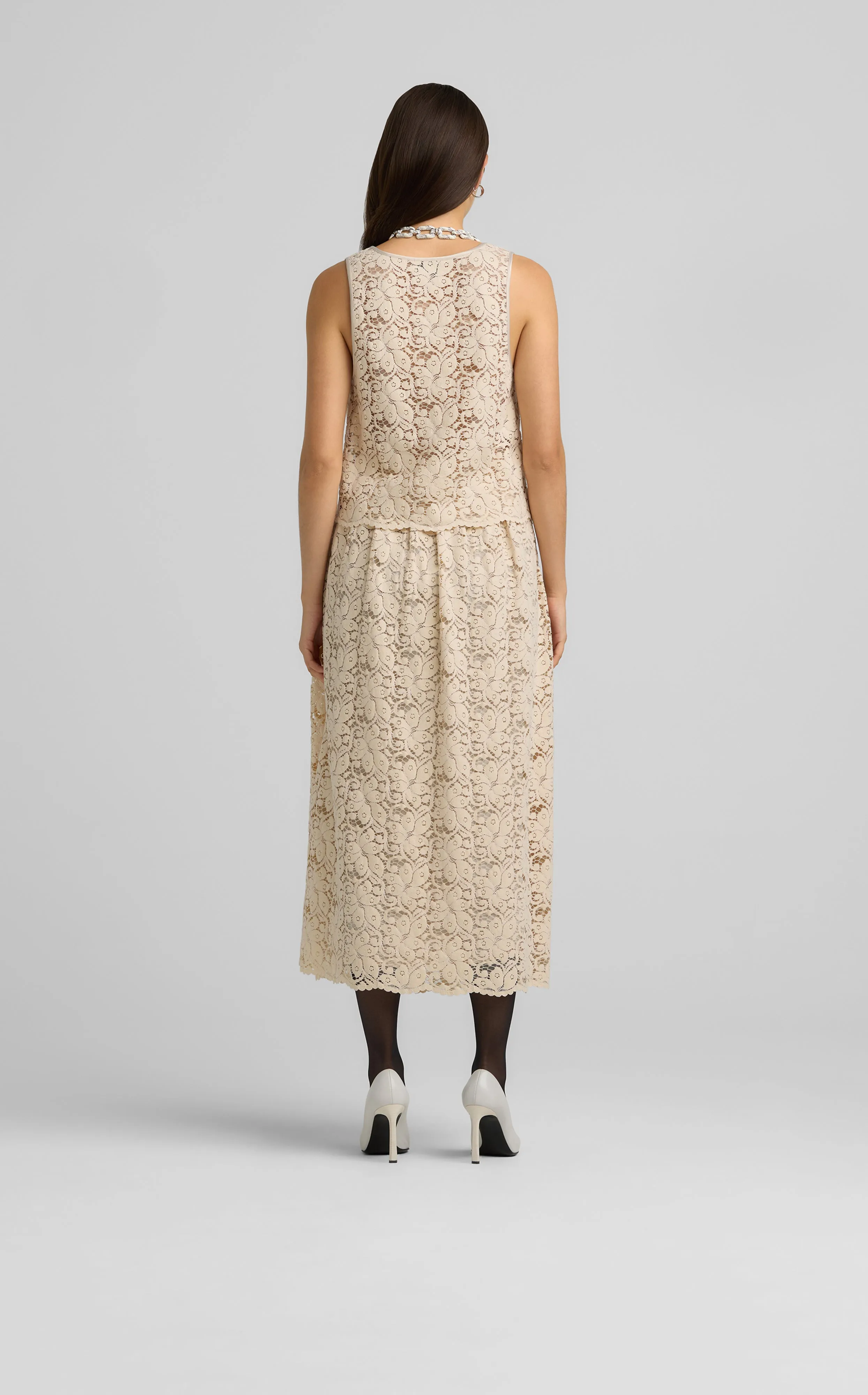 Guipure Lace Skirt