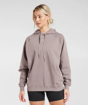 Gymshark Training Oversized Fleece Hoodie - Washed Mauve