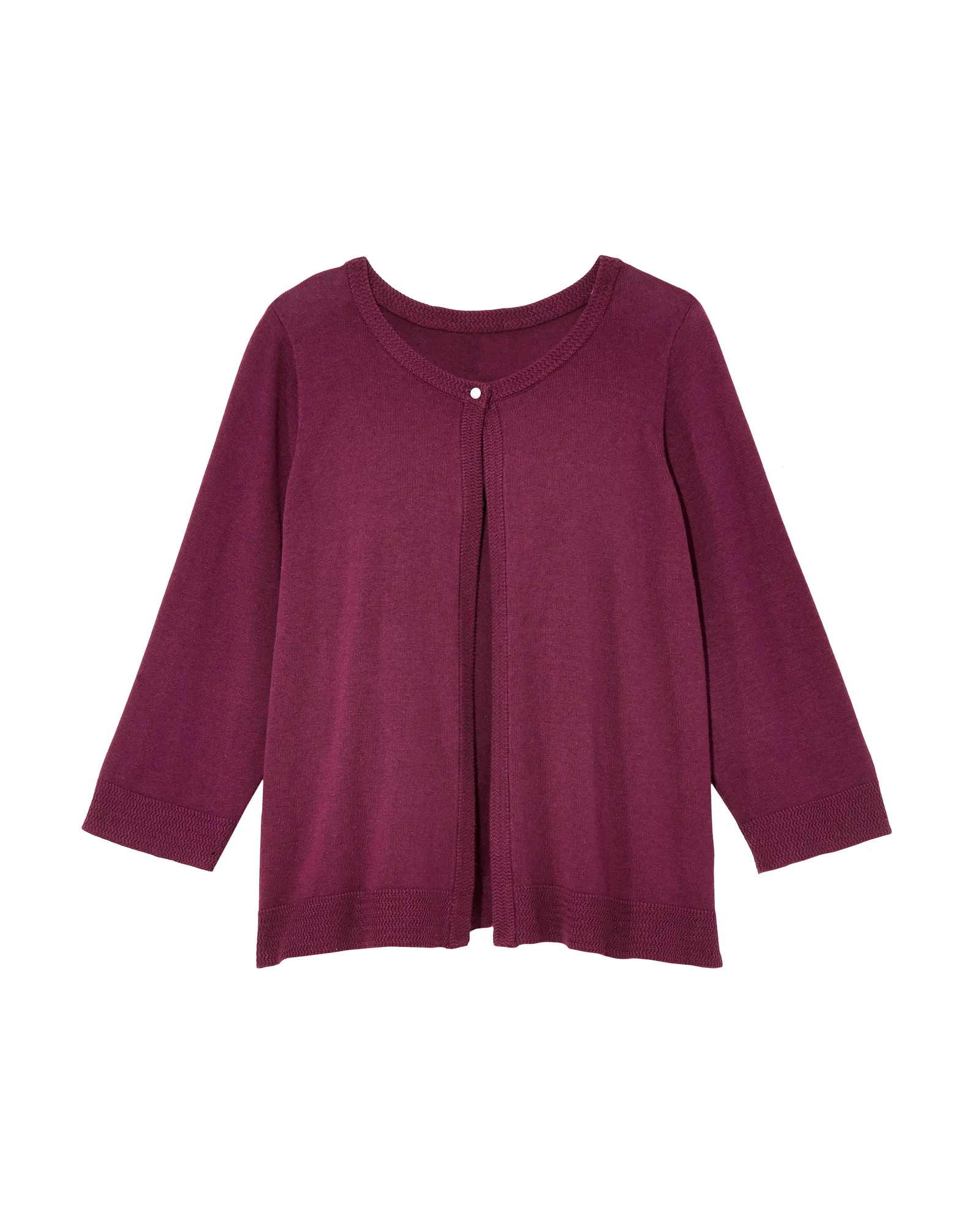 Ingrid Chevron Cuff Cardigan | Purple