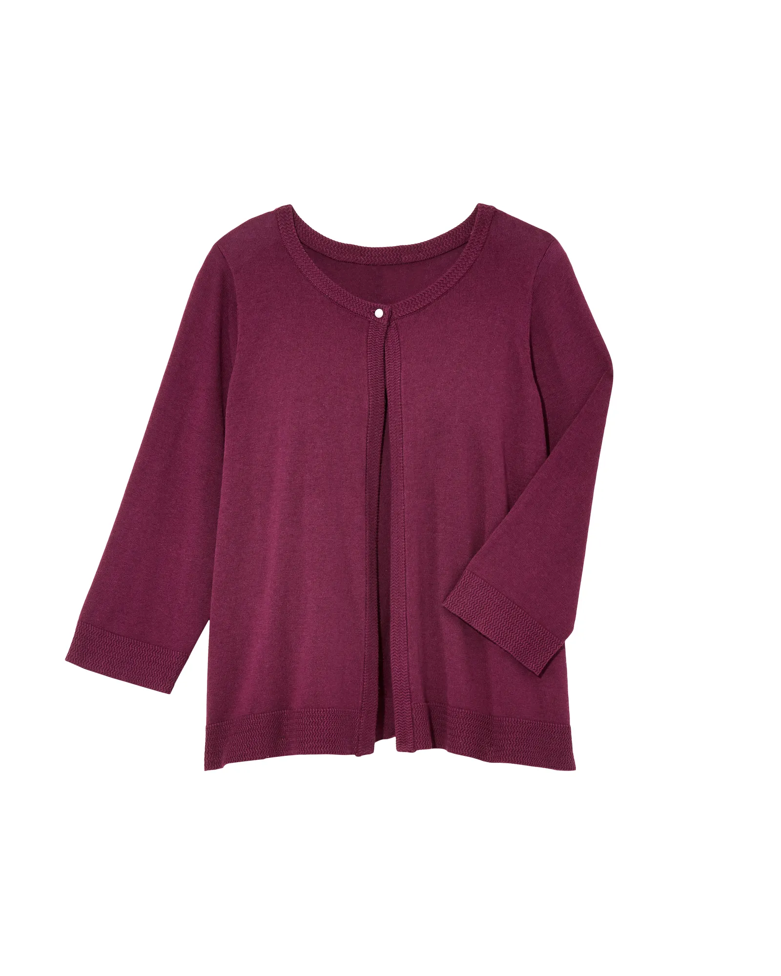 Ingrid Chevron Cuff Cardigan | Purple