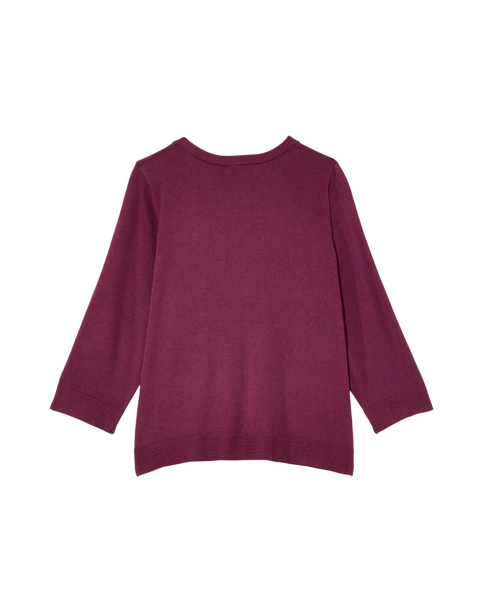 Ingrid Chevron Cuff Cardigan | Purple