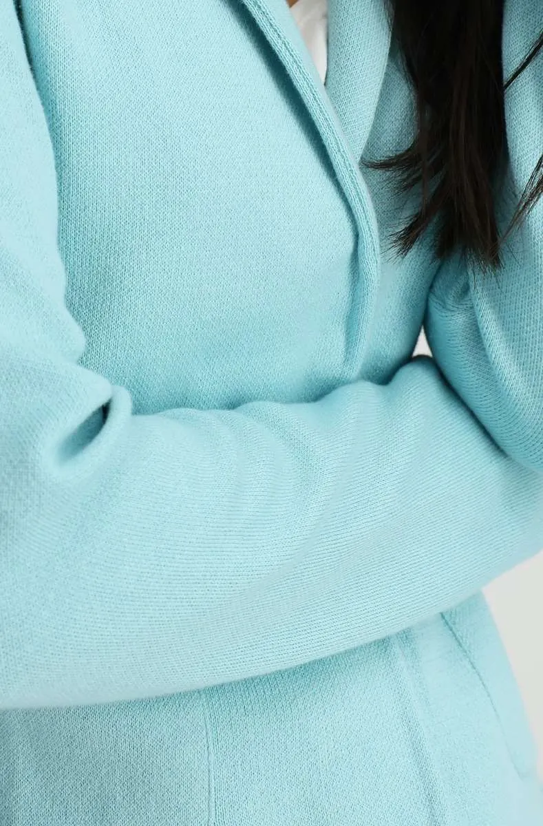 Lapel Collar Jacket 408485MNR in Bright Mint by Monari