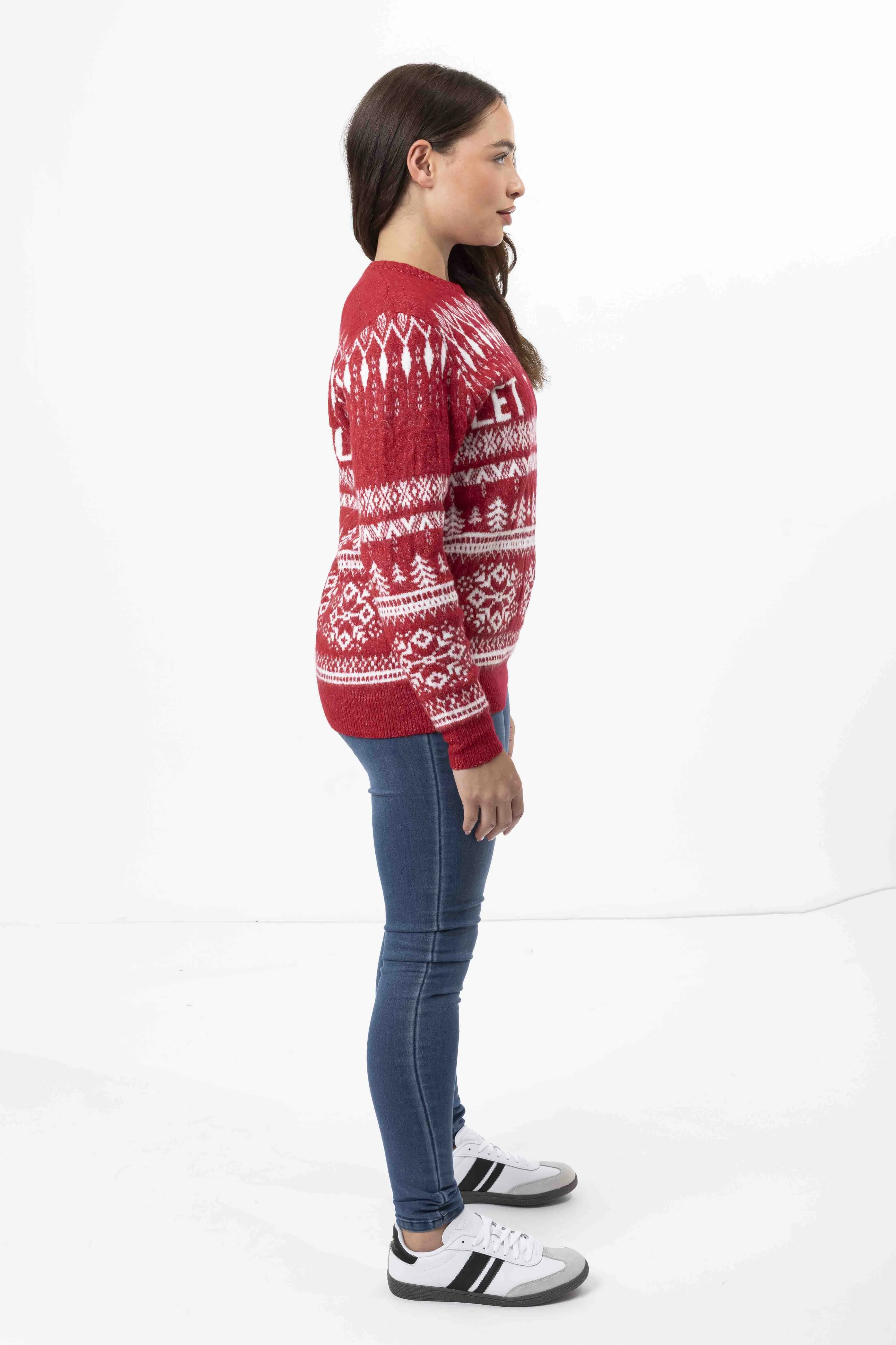 Let It Snow Soft Fluffy Knit Christmas Jumper