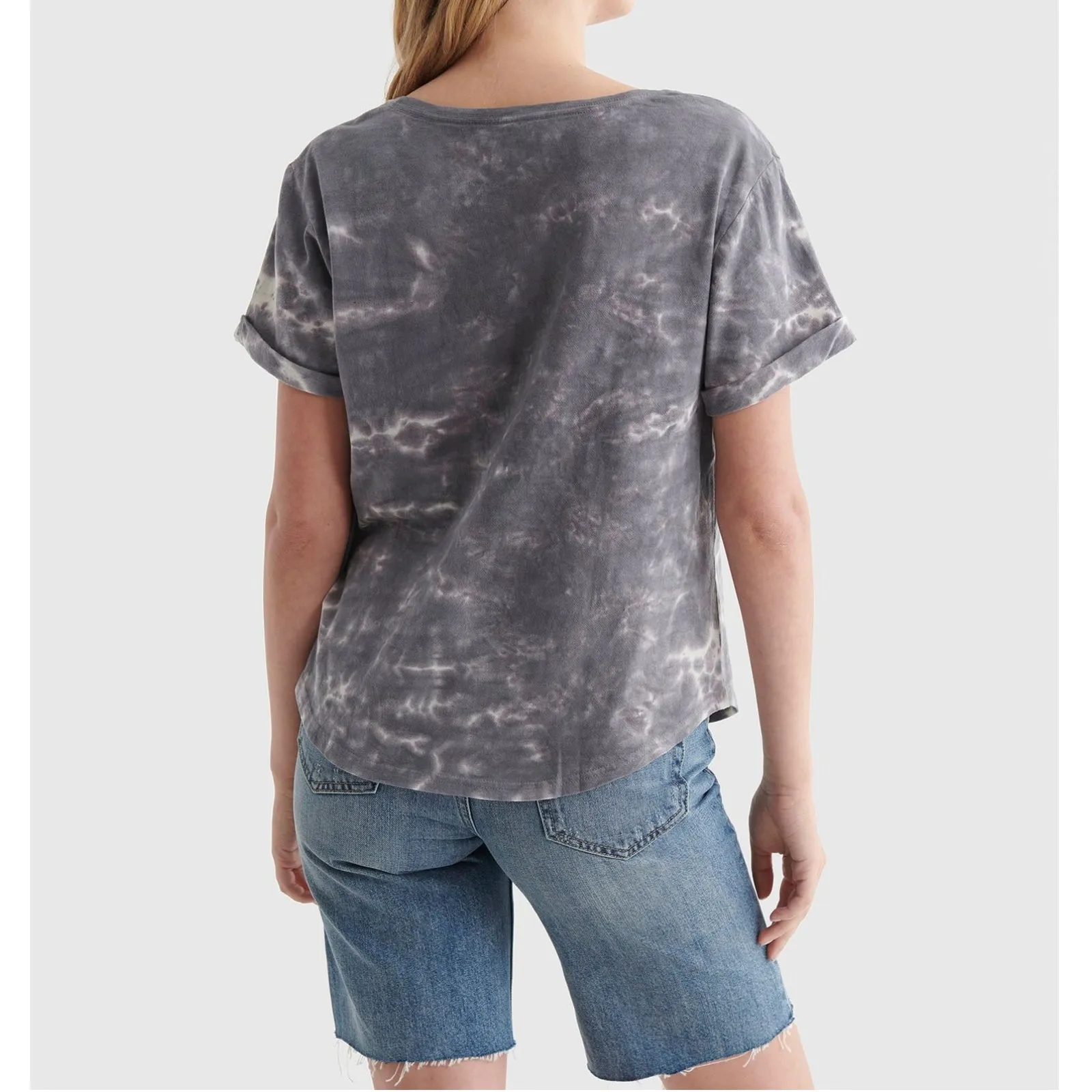 LUCKY BRAND Tie Dye Cotton Lucky Logo Graphic Print T-Shirt