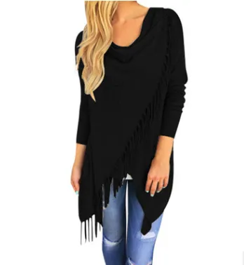 Medium long classic Slim classic tassel slash style girl coat