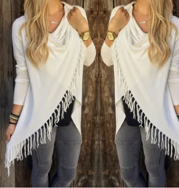Medium long classic Slim classic tassel slash style girl coat