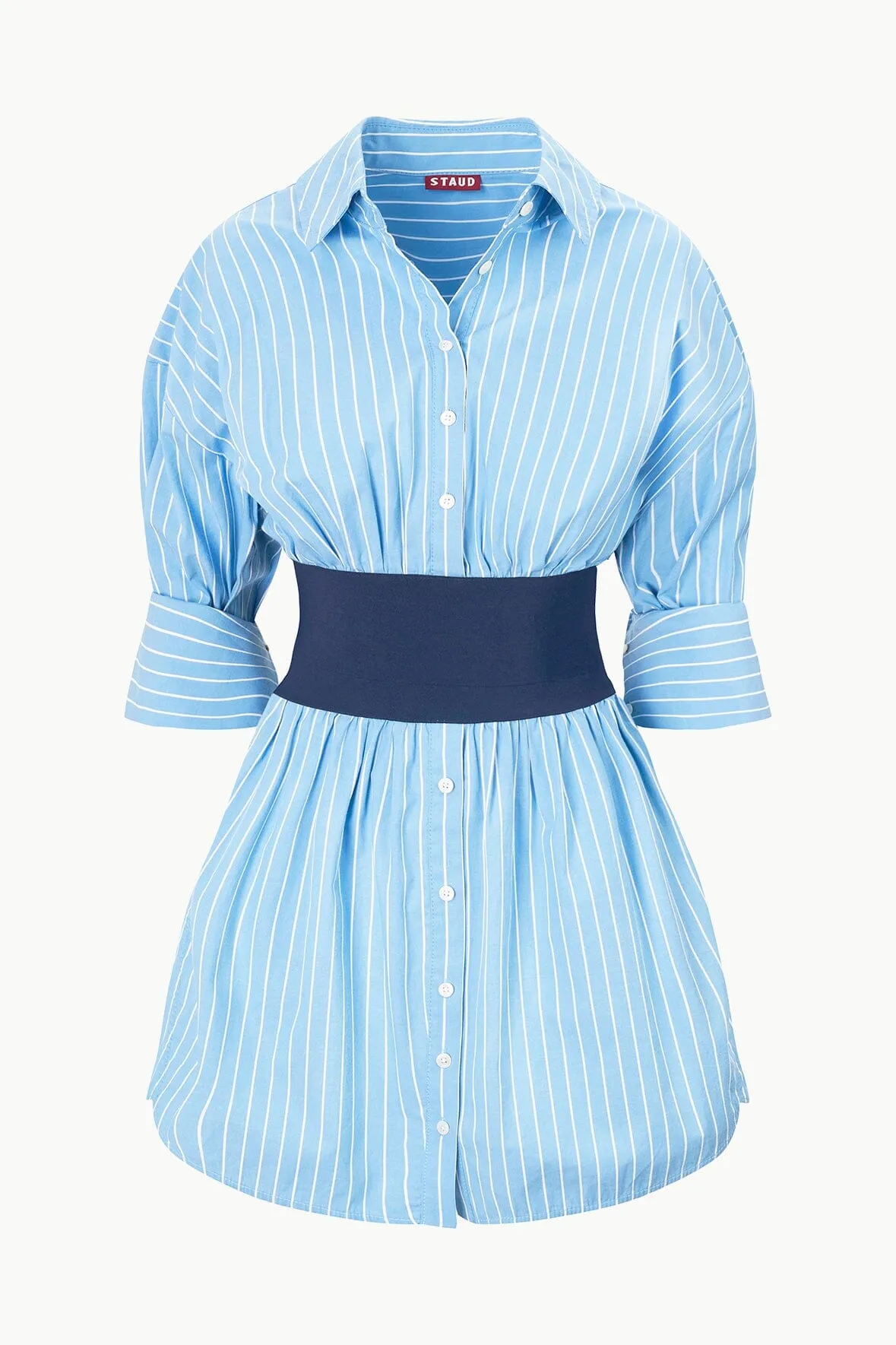MICHELLE DRESS | AZURE PINSTRIPE